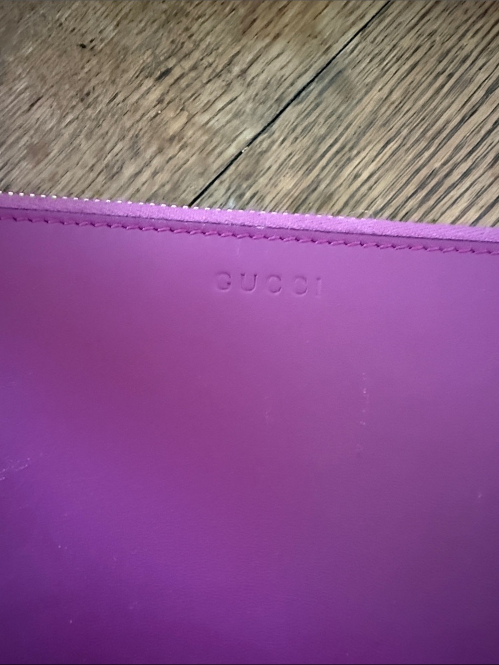 GUCCI Magenta Pink Leather Wallet - Picture 2 of 10